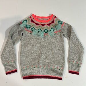 Cat & Jack festive holiday winter sweater girls size medium size 7/8
